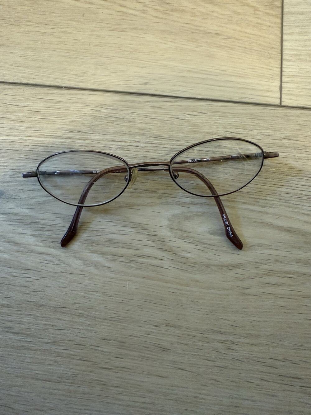 Hikari 6 Mens Half Rim Oval Eyeglasses Cafe 48-19-135 FRAMES ONLY